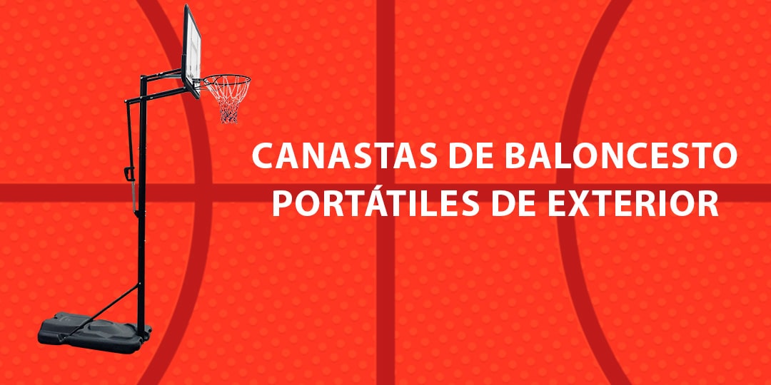 Banner con una canasta de baloncesto portátil Raycool 